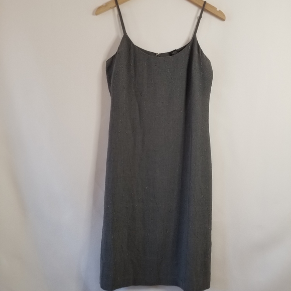 New EXPRESS Spaghetti Strap Dress - Gray Glitz - Picture 1 of 11